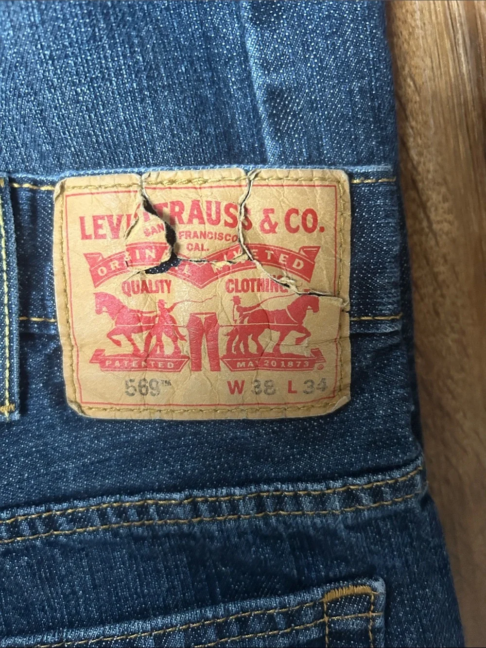 Levi's Dark Blue Straight Jeans